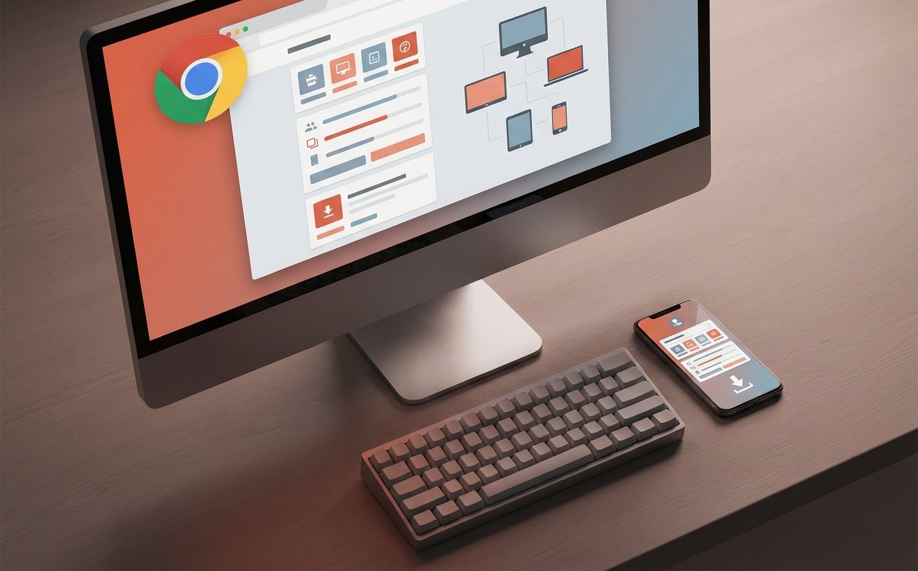 Chrome跨端同步与下载界面展示